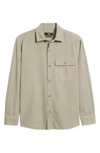 Mavi Jeans Cotton & Linen Button-up Shirt In Roasted Cashew