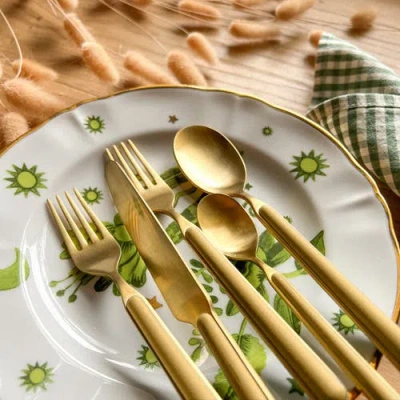 Mepra Fantasia Ice Oro 5-piece Place Setting In Vanilla