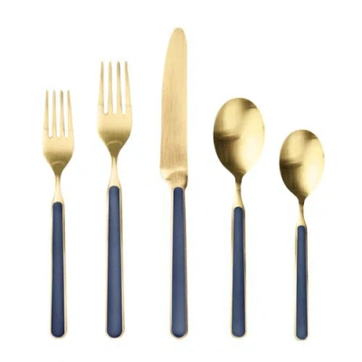 Mepra Fantasia Ice Oro 5-piece Place Setting In Cobalt