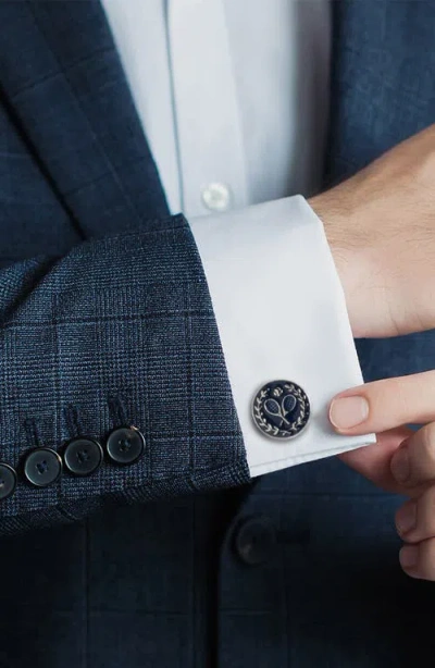 Cufflinks, Inc . Tennis Enthusiast Cuff Links In Silver