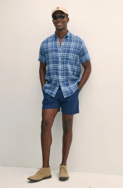 Brooks Brothers Bandana Jacquard Cotton Shorts In Navy Bandana