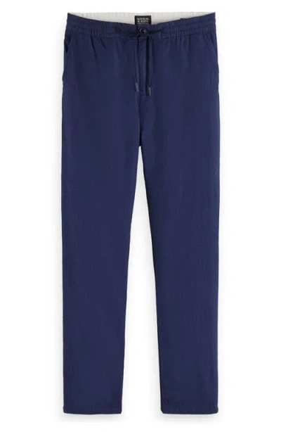 Scotch & Soda Warren Twill Joggers In Night