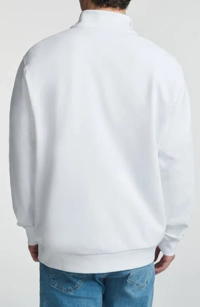 Mavi Jeans Half Zip Sweatshirt In White