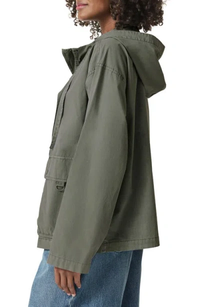 Splendid Serenity Hooded Cotton Utility Jacket In Soft Vob