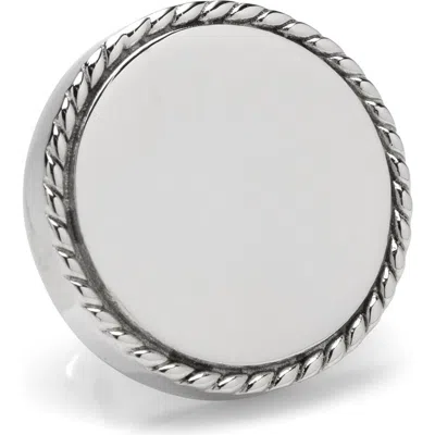 Cufflinks, Inc . Rope Trim Lapel Pin In Silver