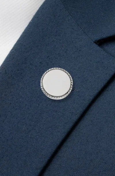 Cufflinks, Inc . Rope Trim Lapel Pin In Silver