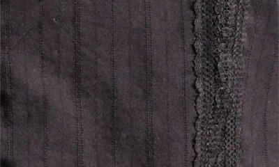 Lucky Brand Cap Sleeve Button Front Cotton Minidress In Meteorite