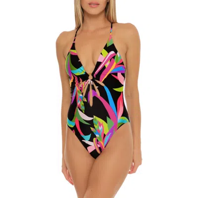 Trina Turk Birds Of Paradise O-ring One-piece Swimsuit In Birds Of Paradise