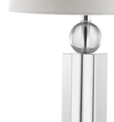 Jonathan Y Charlotte 28.5" Crystal Led Table Lamp, Clear In Clear