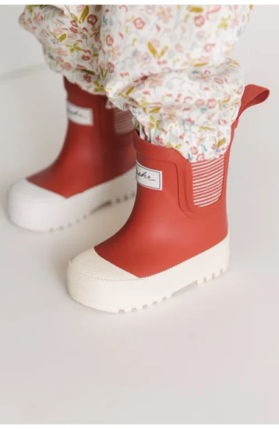 Pehr Voyageur Waterproof Rain Boot In Red
