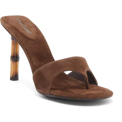 Jeffrey Campbell Linette Sandal In Espreso Suede