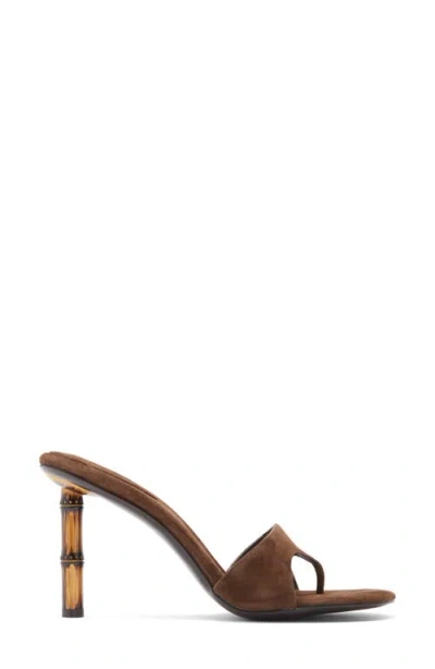 Jeffrey Campbell Linette Sandal In Espreso Suede