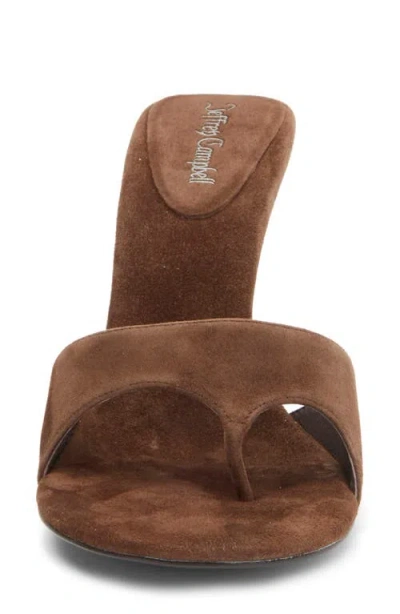 Jeffrey Campbell Linette Sandal In Espreso Suede
