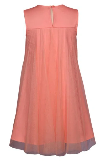 Iris & Ivy Kids' Cascade Bow Party Dress In Orange