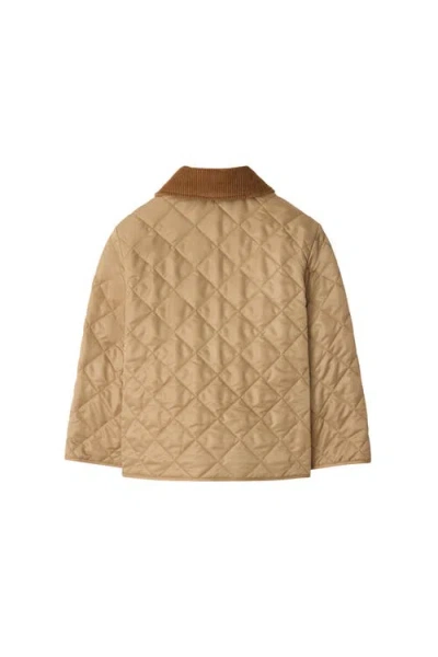 Burberry Quilted Barn Jacket In Sand