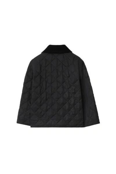 Burberry Quilted Barn Jacket In Black
