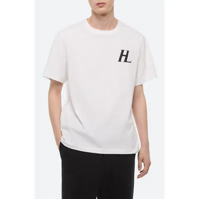 Helmut Lang Capsule Logo Tee In White - 100