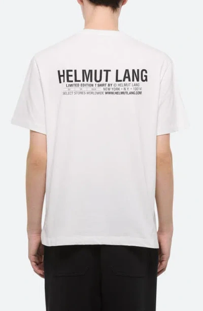 Helmut Lang Capsule Logo Tee In White - 100