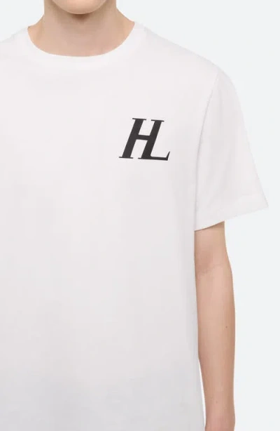 Helmut Lang Capsule Logo Tee In White - 100