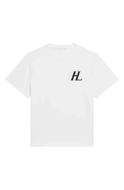 Helmut Lang Capsule Logo Tee In White - 100