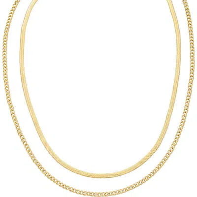 St. Moran Set Of 2 Chain Necklaces In Gold
