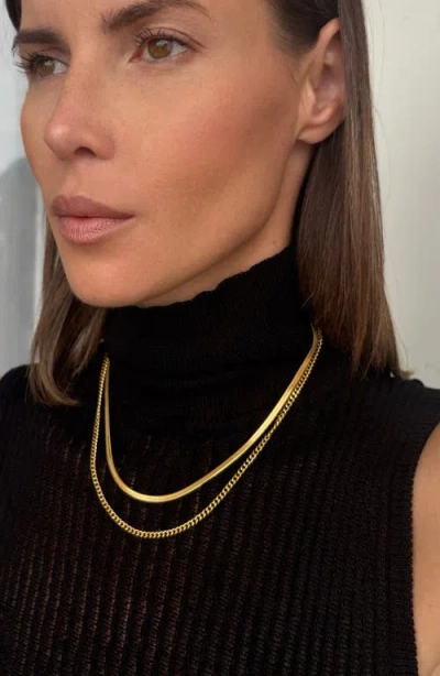 St. Moran Set Of 2 Chain Necklaces In Gold