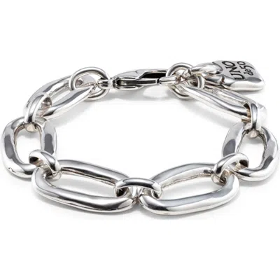 Unode50 Sterling Silver-plated Bracelet In Silver