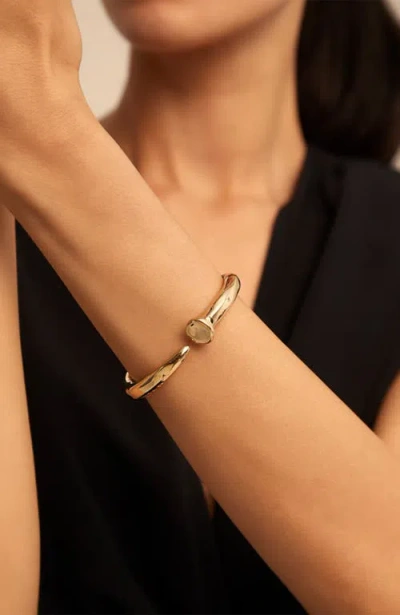 Unode50 18k Gold-plated Bangle Bracelet In Gold