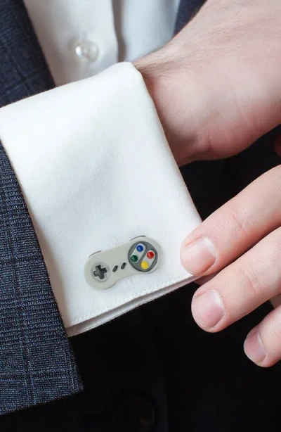 Cufflinks, Inc . 3d Retro Game Controller Cuff Links In Silver