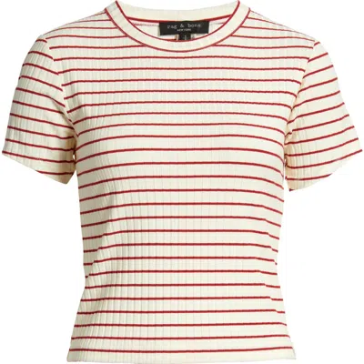 RAG & BONE RAG & BONE LUCA STRIPE RIB BABY T-SHIRT 