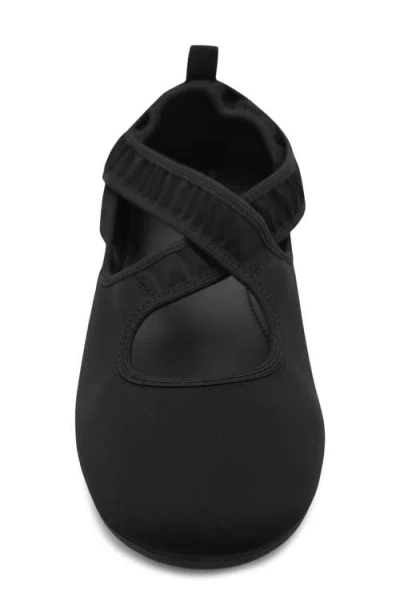 Mango Crossport Ballet Flat In Black