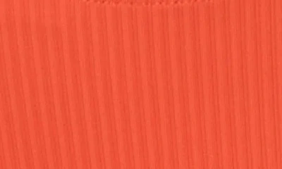 Andie Hipster Rib Bikini Bottoms In Vermillion