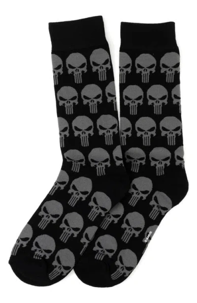Cufflinks, Inc . Punisher Socks & Lapel Pin Set In Black