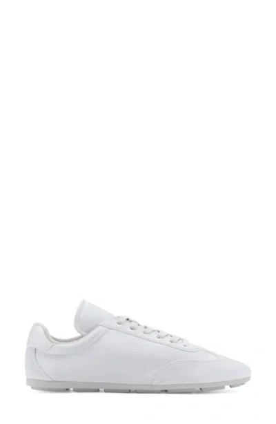 Mango Satin Sneaker In White