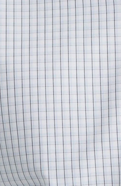 Nordstrom Trim Fit Plaid Non-iron Cotton Dress Shirt In Blue Vincentia Plaid