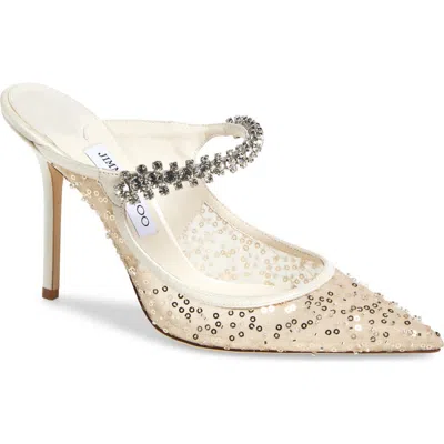 Jimmy Choo Bing Pointed Toe Mule In Ivory
