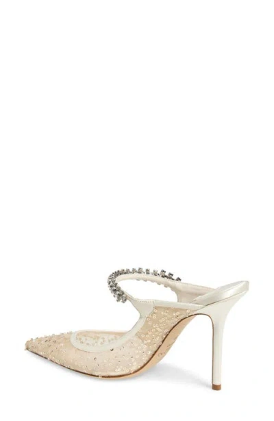 Jimmy Choo Bing Pointed Toe Mule In Ivory