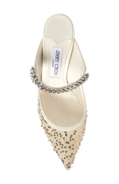 Jimmy Choo Bing Pointed Toe Mule In Ivory