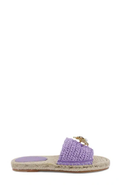 Zigi Artisan Lariana Slide Sandal In Lilac Flower