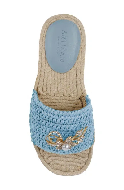 Zigi Artisan Lariana Slide Sandal In Blue Floral