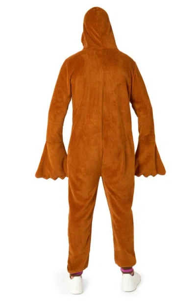Opposuits Walrus Hooded Fleece Costume Jumpsuit In Beige