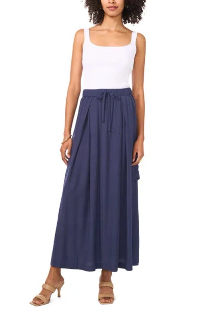 Vince Camuto Drawstring Midi Cargo Skirt In Canal Blue