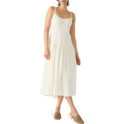 Steve Madden Toby Stretch Cotton Dress In White