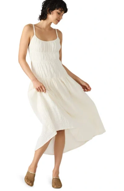 Steve Madden Toby Stretch Cotton Dress In White