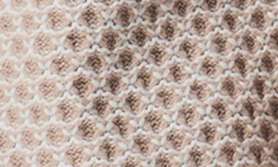 Splendid Davina Pattern Open Front Cardigan In Fawn/white
