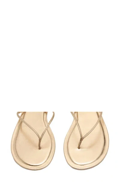 Mango Strips Sandal In Gold