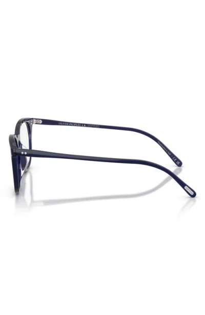 Oliver Peoples 49mm Pillow Optical Glasses In Blue