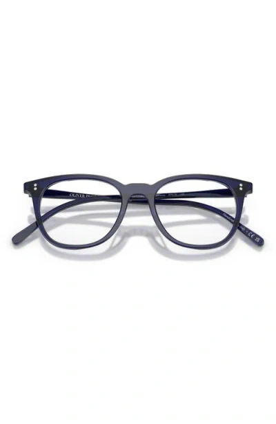 Oliver Peoples 49mm Pillow Optical Glasses In Blue