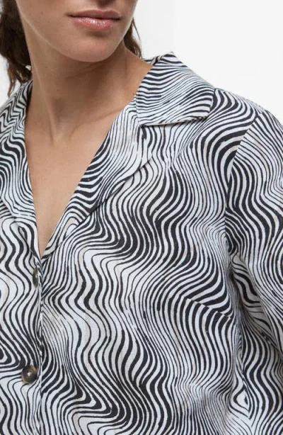 Barbour Romy Short Sleeve Button-up Shirt In Monochrome Print