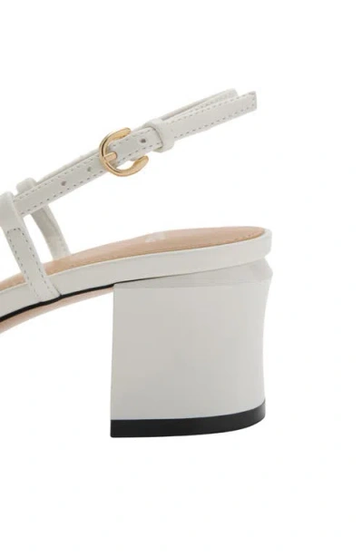 Mango Slingback Pump In White
